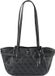 GUESS Yesba Girlfriend Shoulder Satchel Bag Coal Logo donkergrijs