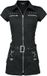 H&R London Black Zip Dress Dames Mini-jurk
