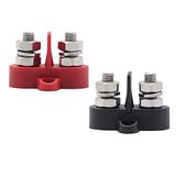Dual Terminal Stud / 2-voudige schroefaansluiting met verwijderbare isolatieplaat 2 x M8 (5/16")