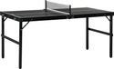 Table de tennis de table - Pliable - Cadre en aluminium - 152×76×72 cm - 11,1 kg - Noir