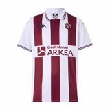 Kappa Uitshirt Union Bordeaux-Bègles 2025/26 Wit-Bordeaux Polyester Gestreept Heren M