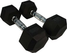 Torque USA Rubber Hexagon Dumbbell - per stuk