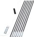 Easycamp Paalset 11 mm Zilver 60 cm