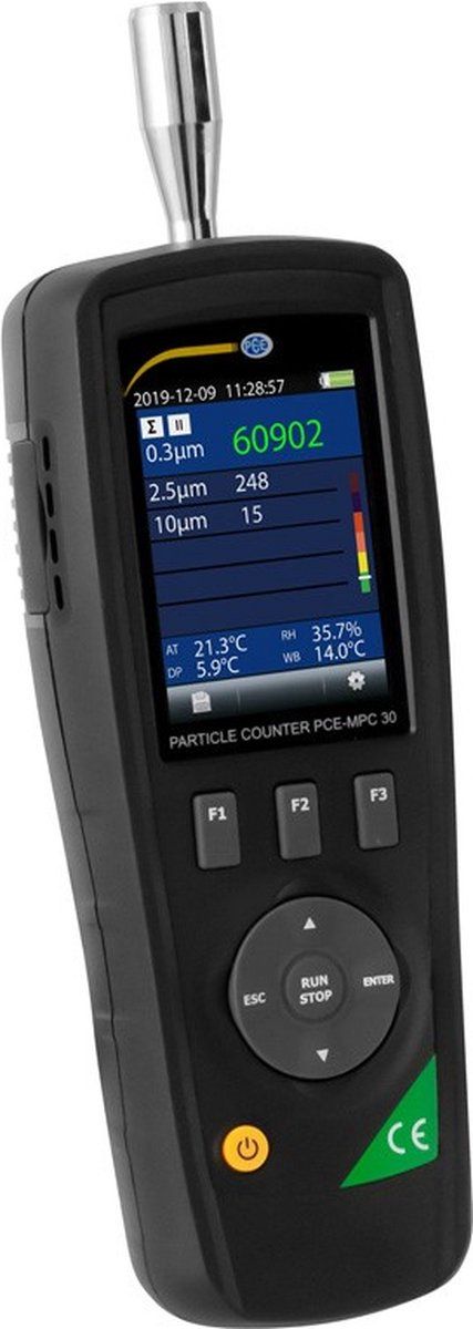 PCE Instruments PCE-MPC 30 Fijnstofmeter Luchtvochtigheid, Temperatuur