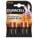 Duracell 3x Alkaline Batterijen Mainline Bst AA 4 stuks