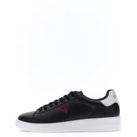 Guess Yukern Lage Sneakers Mannen Zwart Leer Synthetisch Rubber Maat 45