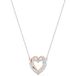 Swarovski Infinity ketting, Hart, Wit, Gemengde metaalafwerking