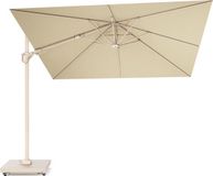 Platinum Challenger T² Premium Zweefparasol 300x300cm Sandstone Champagne
