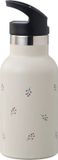 Fresk Thermosfles 350 ml - RVS Waterfles – Lekvrije Drinkfles voor Kinderen – Koude en Warme Dranken – BPA-vrij – Onbreekbaar – 2 Doppen – Thermosbeker – Drinkbeker Meisjes - Ecru - Berries
