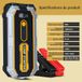 Porbi S306 1200A démarreur de voiture, banque d'alimentation portable 12800mAh, booster de batterie d'urgence 12V pour véhicules à essence/diesel, SUV, moto, bateau, banque d'alimentation USB avec écran LCD et lumière LED