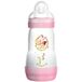 NUK Mam easy start fles 0 mnd 260ml 3 stuks roze