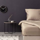 Merkloos / Sans marque Asir Satijnen hoeslaken kingsize bed Beige 100% Katoen Satin 160 x 200 cm