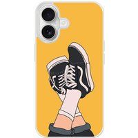 Apple iPhone 16 Sneakers Verstevigd hoesje met sublimatie bedrukking