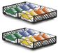 Set de 2 boîtes de rangement pliables en métal avec roulettes, conçues pour être placées sous un lit