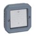 LEGRAND, Plexo Nieuwe Inzet, Natte Ruimte-2-polige Opbouw-Uitschakelaar, Geïntegreerd Indicatorlicht, IP55 - IK07, 16 Ampère, 250 Volt, Kleur: Grijs, 069527L