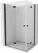 Mexen Mist-F Duo porte pliante de douche gauche 120 x 105 cm, transparent, noir