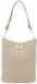 Coccinelle Leren schoudertas Nikla Handbag Double Grainy Leather Sandshell / Seagrass beige