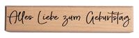Rayher Stempel hout "Alles Liebe zum Geburtstag", 2 x 10 cm