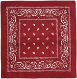 Fako Fashion® Bandana - Bordeaux Rood - Paisley - Katoen - Unisex
