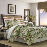 Tommy Bahama Palmiers Dekbedovertrek Set, Medium Groen, Full/Queen