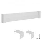 VEVOR Baseboard Heater Covers Basic Series 1211 mm Standaard Elektrische Verwarming Unit Front Cover voor Home Improvement, Heavy Duty Staal, Eenvoudige Installatie voor Slaapkamer Vervanging Oude