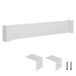 VEVOR Baseboard Heater Covers Basic Series 1211 mm Standaard Elektrische Verwarming Unit Front Cover voor Home Improvement, Heavy Duty Staal, Eenvoudige Installatie voor Slaapkamer Vervanging Oude