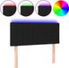 vidaXL Hoofdbord LED 90x5x78/88 cm stof zwart
