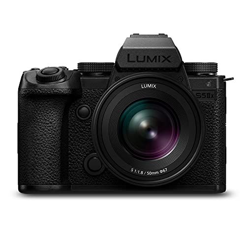 Panasonic LUMIX DC-S5M2XCE Spiegelvrije Full Frame Camera met LUMIX S 50mm F1.8 lens, 4K 60P en 6K 30P onbeperkte opname, Flip Screen, Wi-Fi, Phase Hybrid AF, DMW-BLK22 accu, zwart