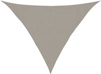 vidaXL Zonnezeil Lichtgrijs HDPE Driehoekig 3,5x3,5x4,9 m