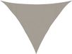 vidaXL Zonnezeil Lichtgrijs HDPE Driehoekig 3,5x3,5x4,9 m