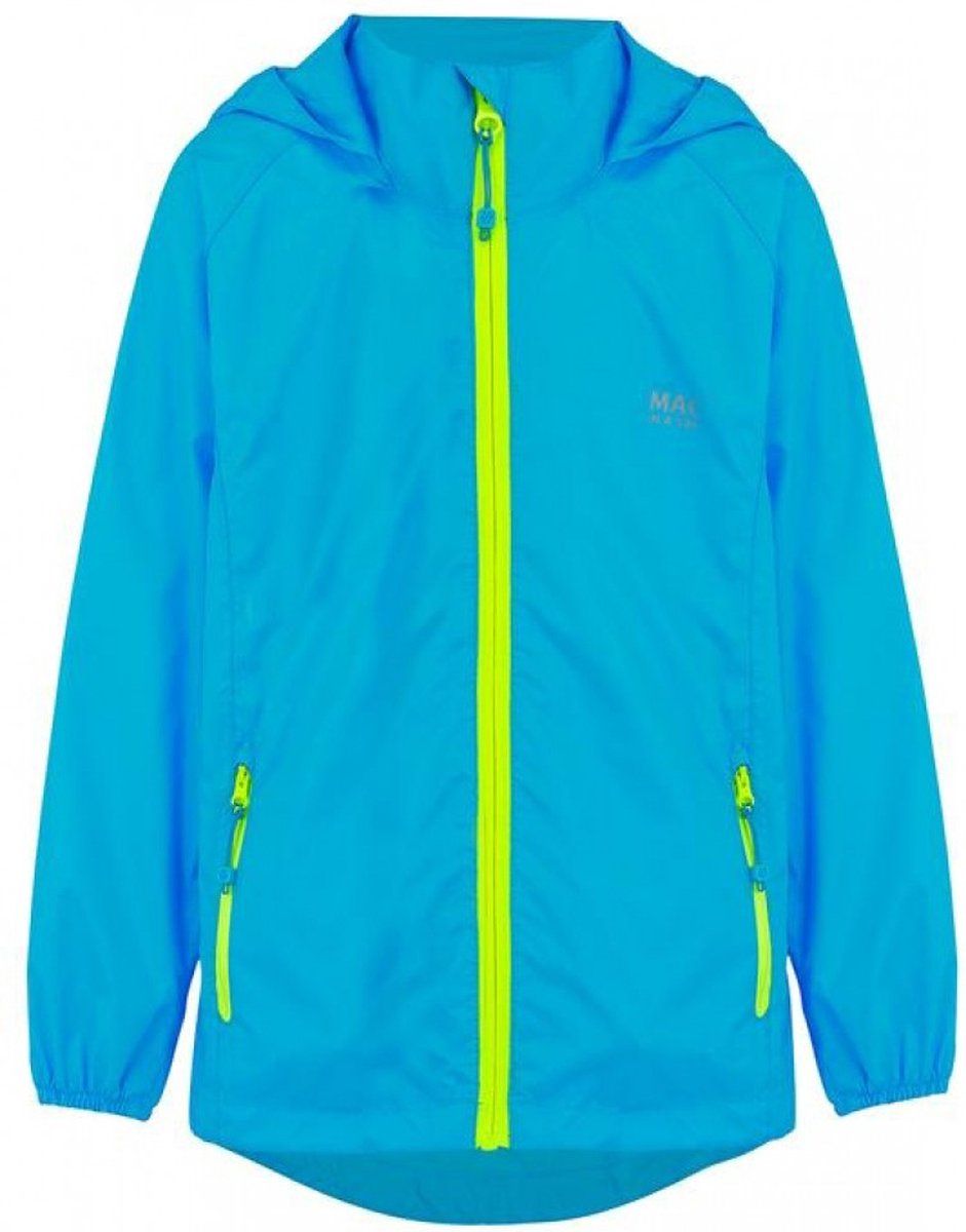 Mac in a Sac Origin 2 Regenjas Kinderen - Neon Blauw - 12/13 jaar