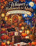 Chuchotements d'Halloween pour Adultes : Scènes d'Automne Relaxantes avec Citrouilles, Sorcières, Chats Noirs, Bougies et Moments au Clair de Lune