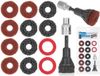 GEKO set de nettoyage 14 pièces - nylon renforcé - pour outils à percussion