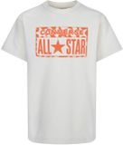 Converse Kinder-T-shirt Loose Fit Katoen Ronde Hals Natuurlijk Ivoor