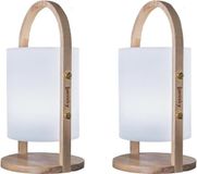 Lumisky Set van 2 draadloze draagbare lampen H37CM WOODY