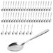 Solidchoice - Set de 50 cuillères de table en acier inoxydable, lavables au lave-vaisselle