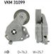 SKF Kit de courroies trapézoïdales à nervures Vkma 31120 Audi 030 145 933 Ac