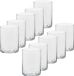 Trend Candles Theelichthouder - 10x - transparant - glas - hoog model - 5,5 x 6,5 cm