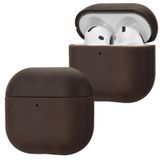 Merkloos Koffiekleurige en schokbestendige beschermhoes voor AirPods 4