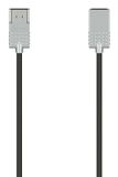 Hama Ultra-Slim HDMI kabel 1 m Zwart, Zilver