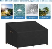 Famanu Bol schommelbank hoes / Outdoor Swing Cover, Waterproof 160 x 99 x 61/89 cm