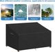 Famanu Bol schommelbank hoes / Outdoor Swing Cover, Waterproof 160 x 99 x 61/89 cm