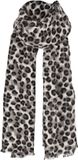 Sarlini Langwerpige Sjaal Leopard Multi Grijs