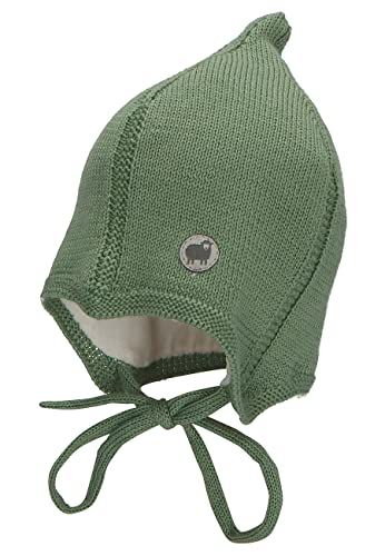 Sterntaler Zipfli wool hat, unisex, green, 45