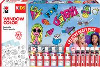 Marabu Kids Raamverf Party Pack - 8 kleuren