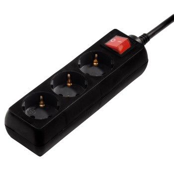 Hama 00108816 Spanningsbeschermer Zwart 3m