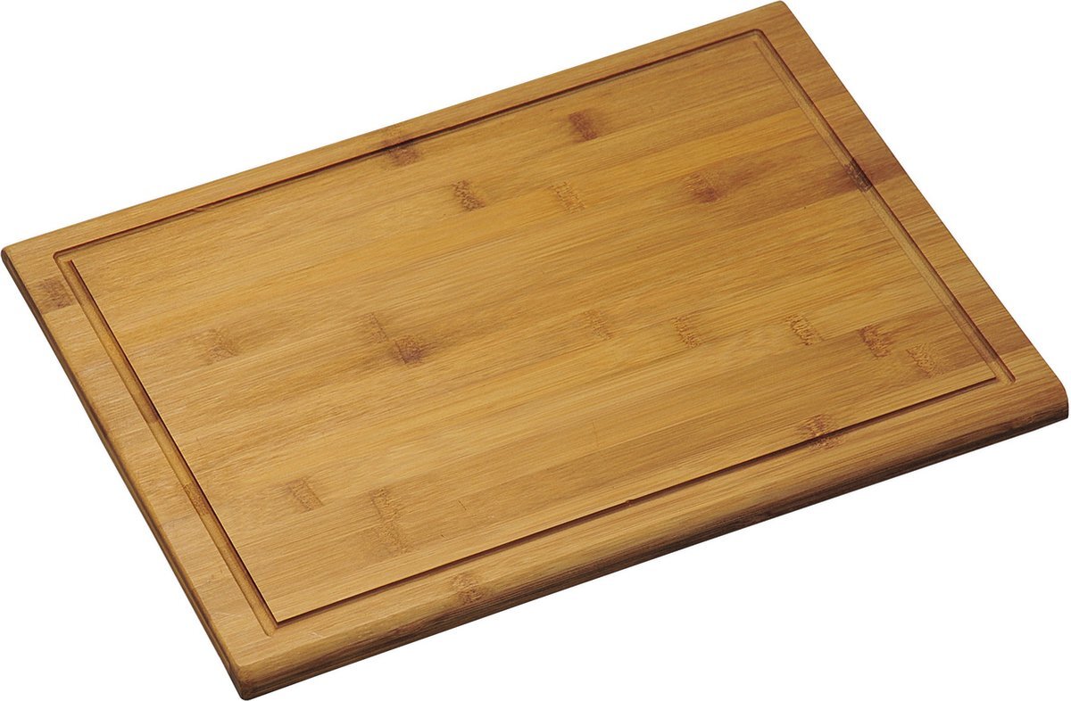 KESPER Bamboe houten snijplanken voordeel set in 2 verschillende formaten - 28 x 38 cm en 32 x 44 cm