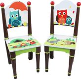 Teamson Kids Houten Stoelen Voor Kinder - 2 Stuks - Kinderslaapkamer Accessoires - Betoverd Bos Ontwerp