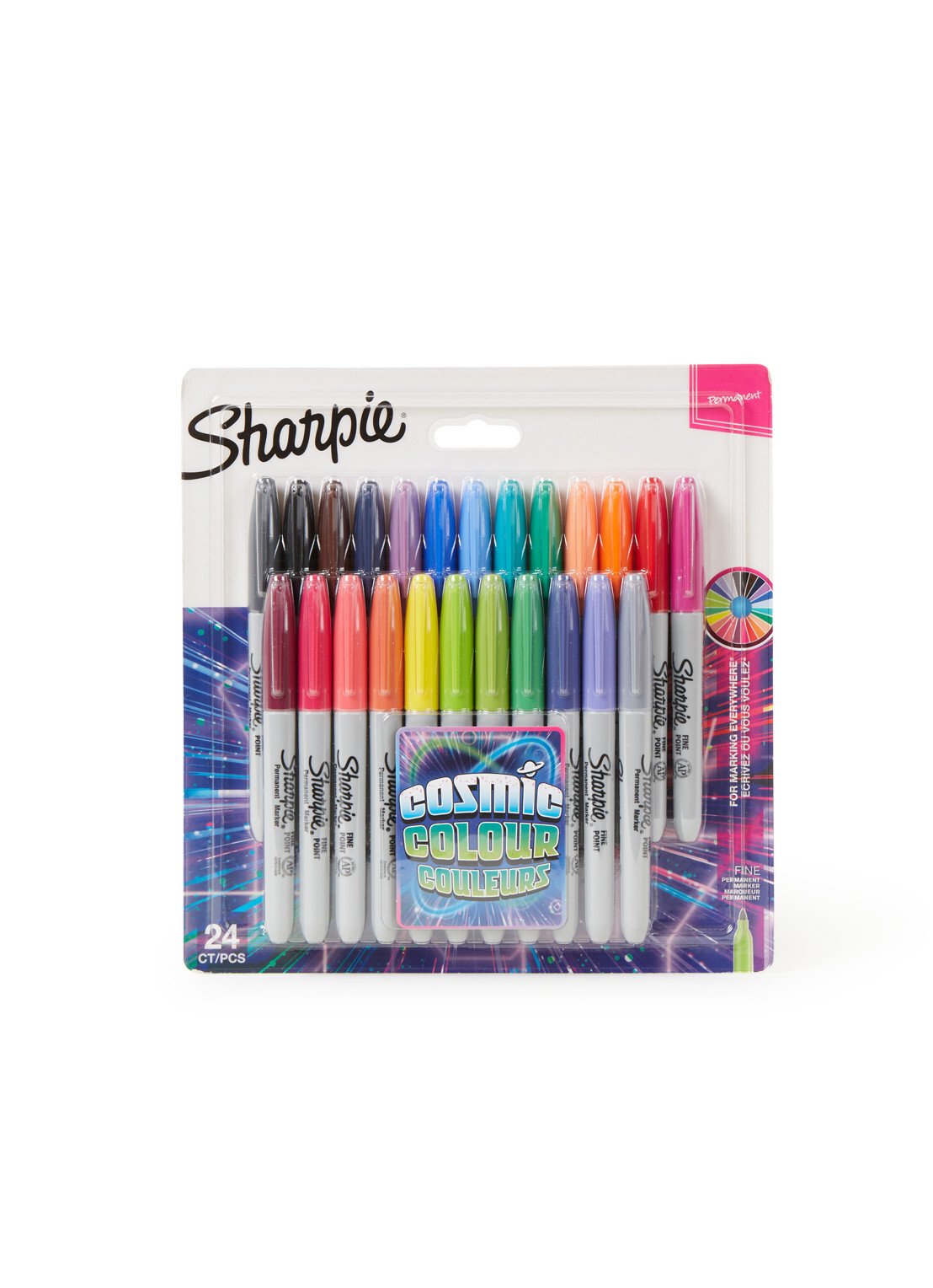 Sharpie Permanent Marker Cosmic, Gesorteerde kleurem, Set van 24