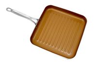Gotham Gotham stalen grillpan met antiaanbaklaag, met metselaar, ti-cerama-oppervlak, koper